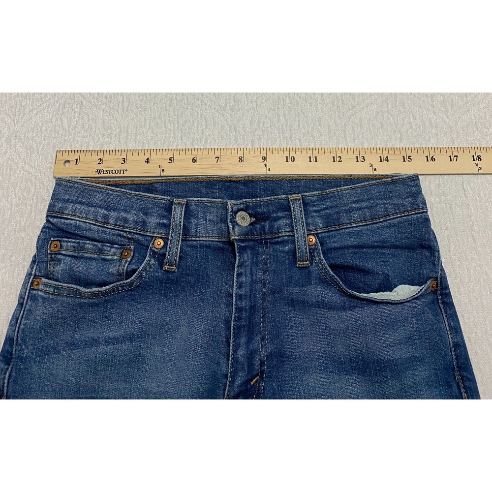 Levis 511 Slim Skater Stretch Mens 31x32 Blue Denim Jeans Medium Wash - Picture 3 of 9